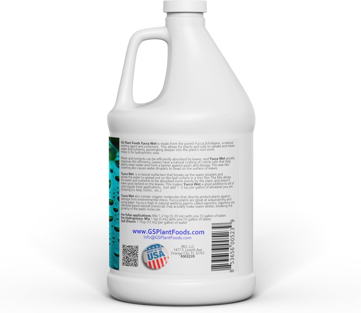 Organic Soil Wetting Agent – Yucca Wet | GS Plant Foods product image 8