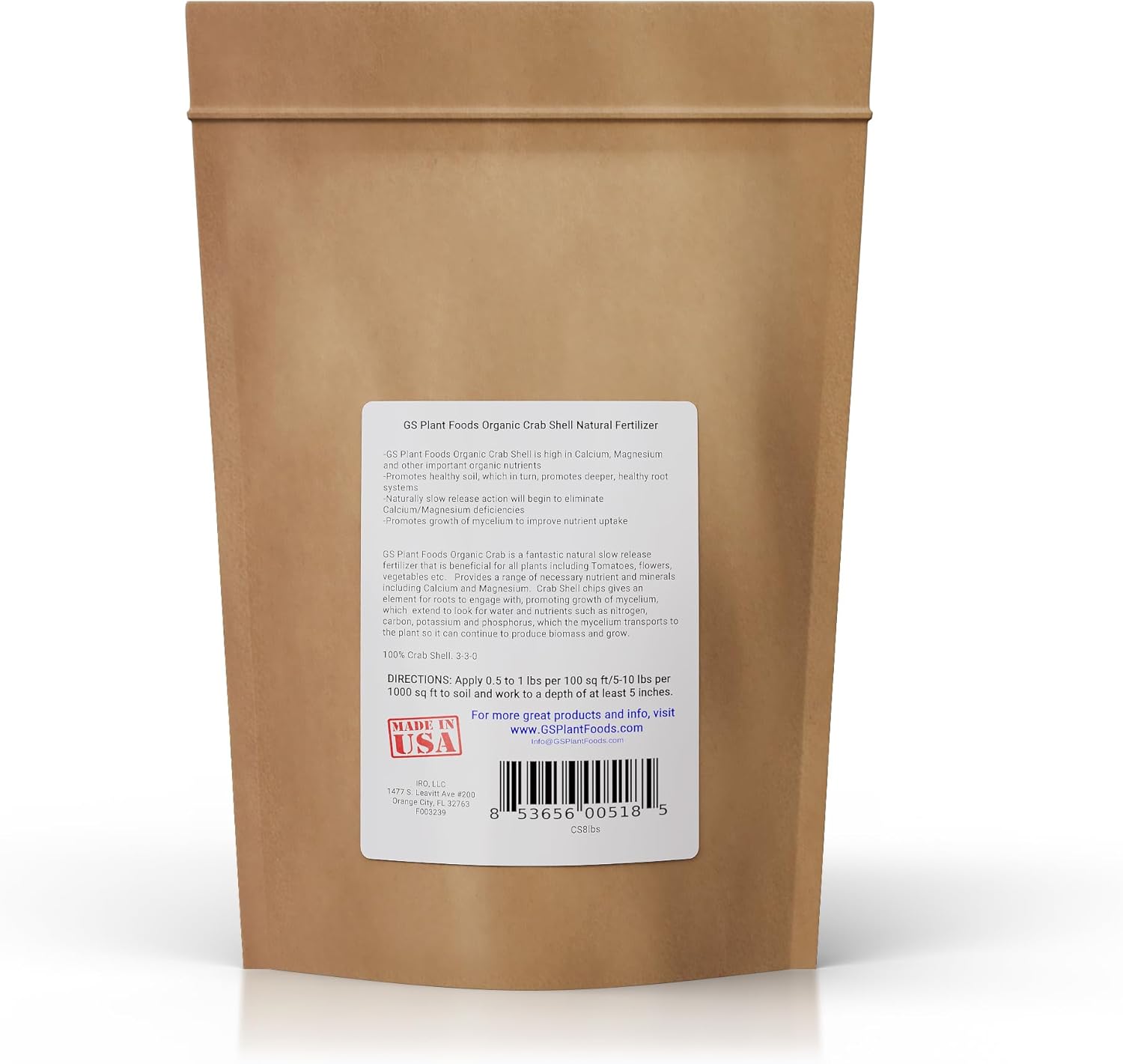 Organic Crab Shell Natural Fertilizer Calcium Booster 3-3-0 product image 3