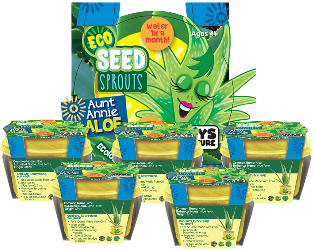 Eco Seed Sprouts Aunt Annie Aloe - Multipack of 5 product image 1