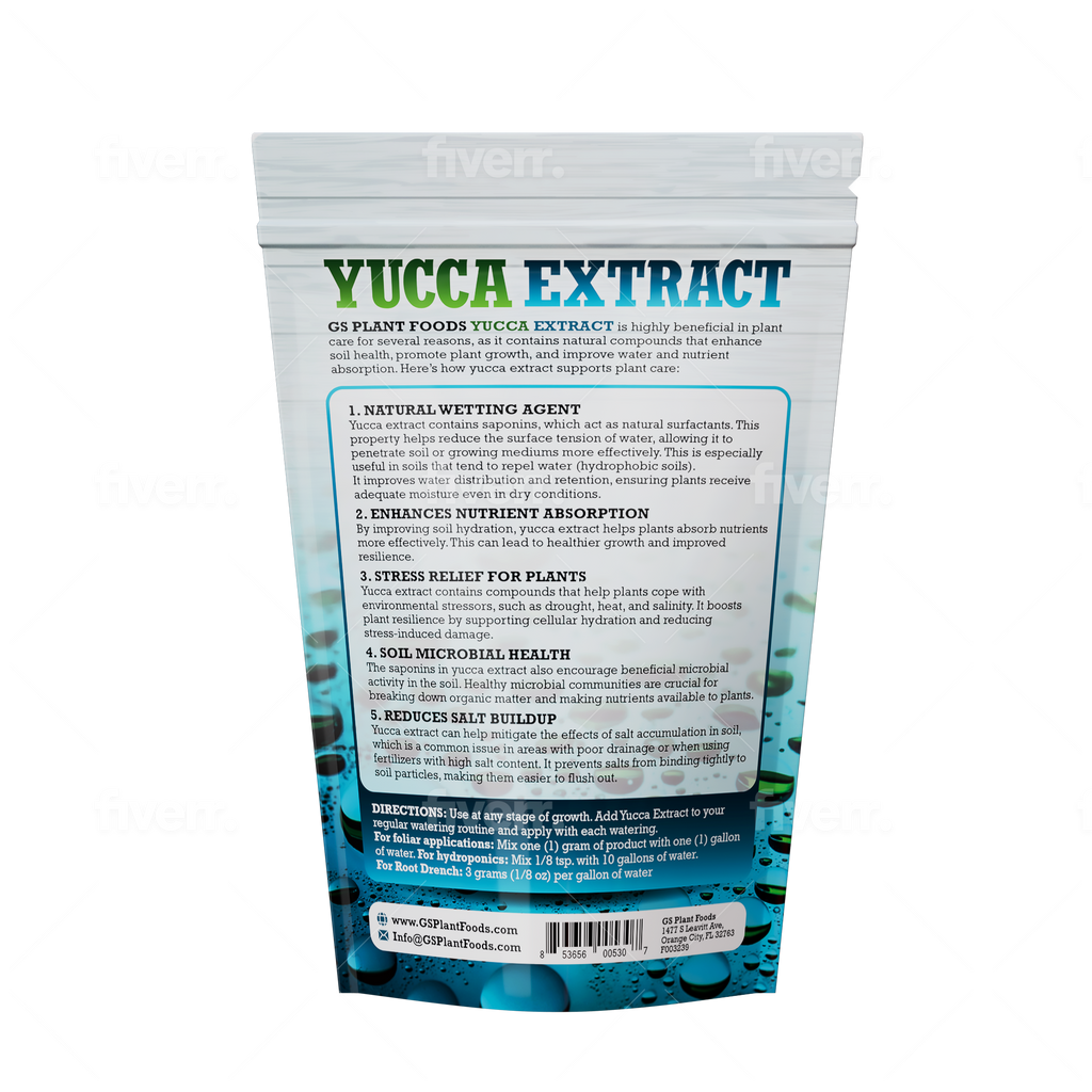 Organic Yucca Extract for Plants & Soil | GS Plant Foods product image 2
