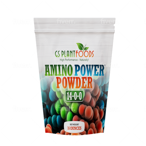 Amino Power Powder Nitrogen Fertilizer 16 oz - Plant-Based 100% Water Soluble High Nitrogen Source - 18 L-Amino Acids Chelating Agent for Foliar Spray, Turf, Vegetables, Fruits & Indoor Plants product image 1
