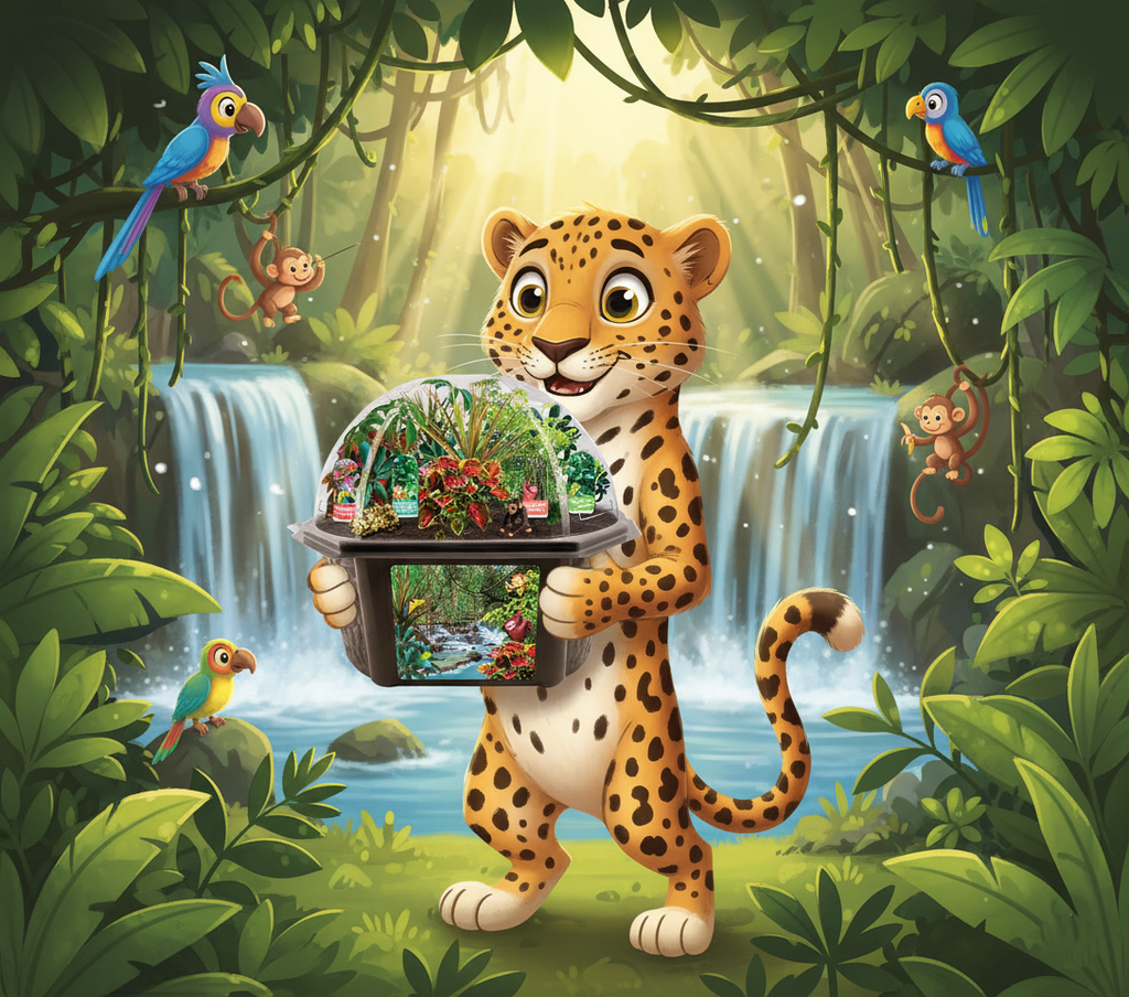 Tropical Rainforest Jungle Biosphere Terrarium — product image 4