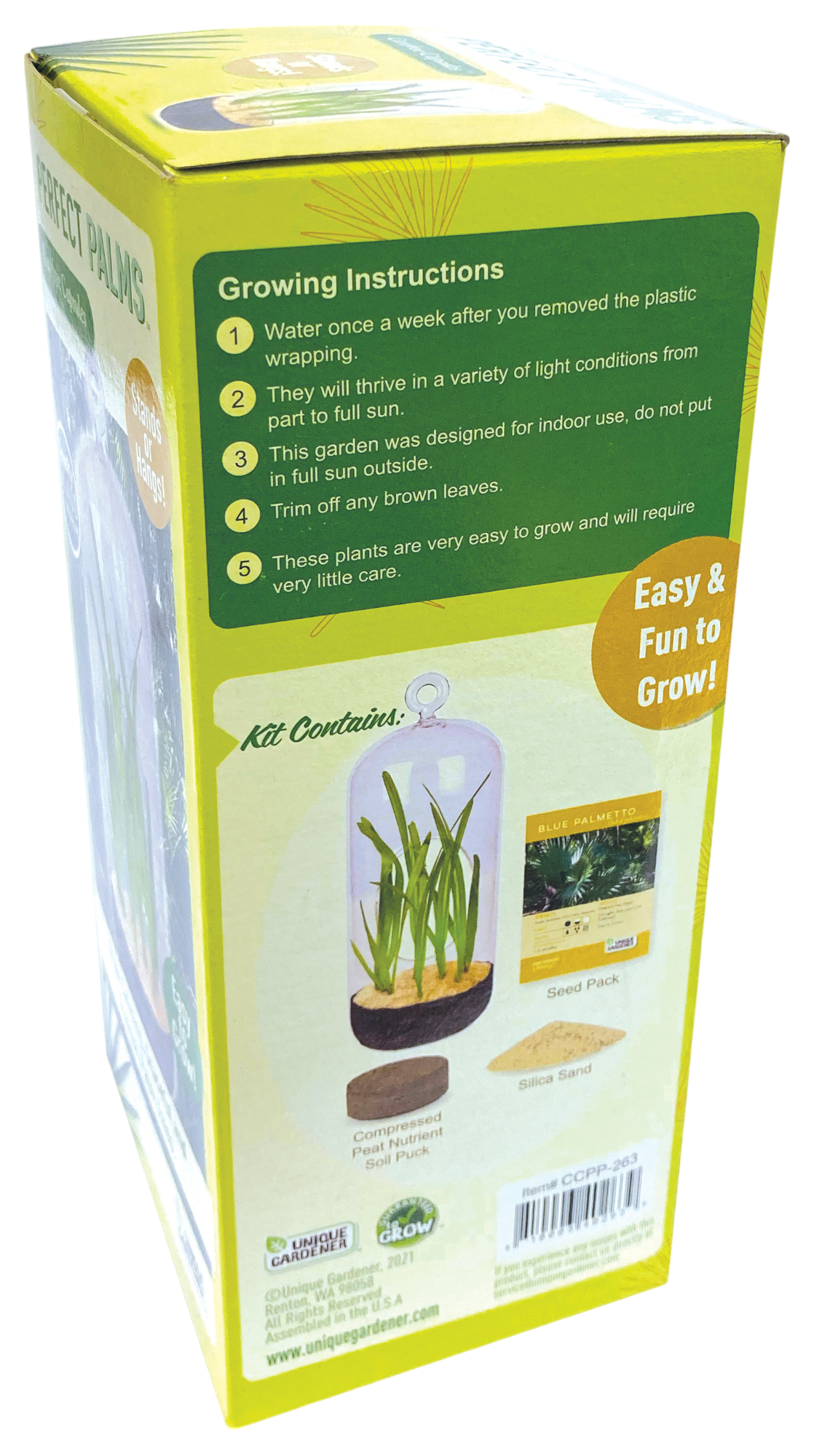 Perfect Palms Glass Terrarium Seed Starting Kit — product image 5