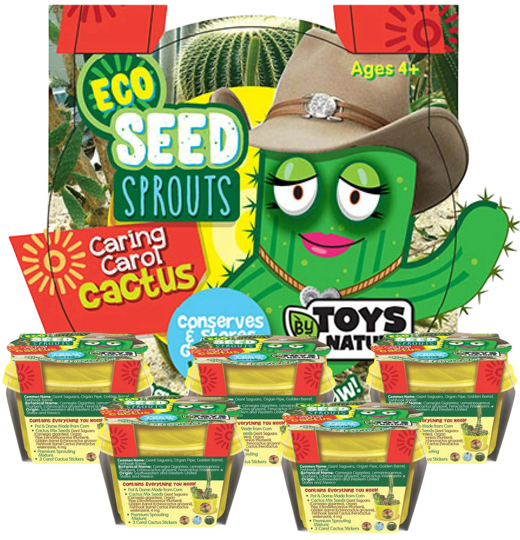 Eco Seed Sprouts Caring Carol Cactus - Multipack of 5 product image 1
