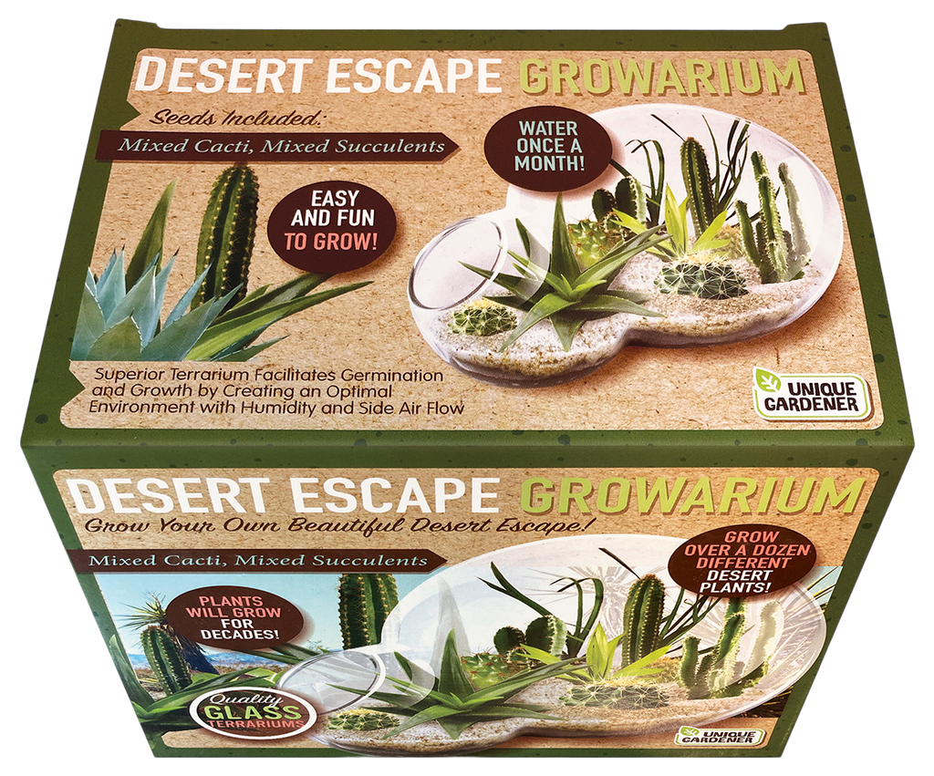 Desert Escape Growarium Succulent and Cacti Seed Terrarium Kit — product image 4