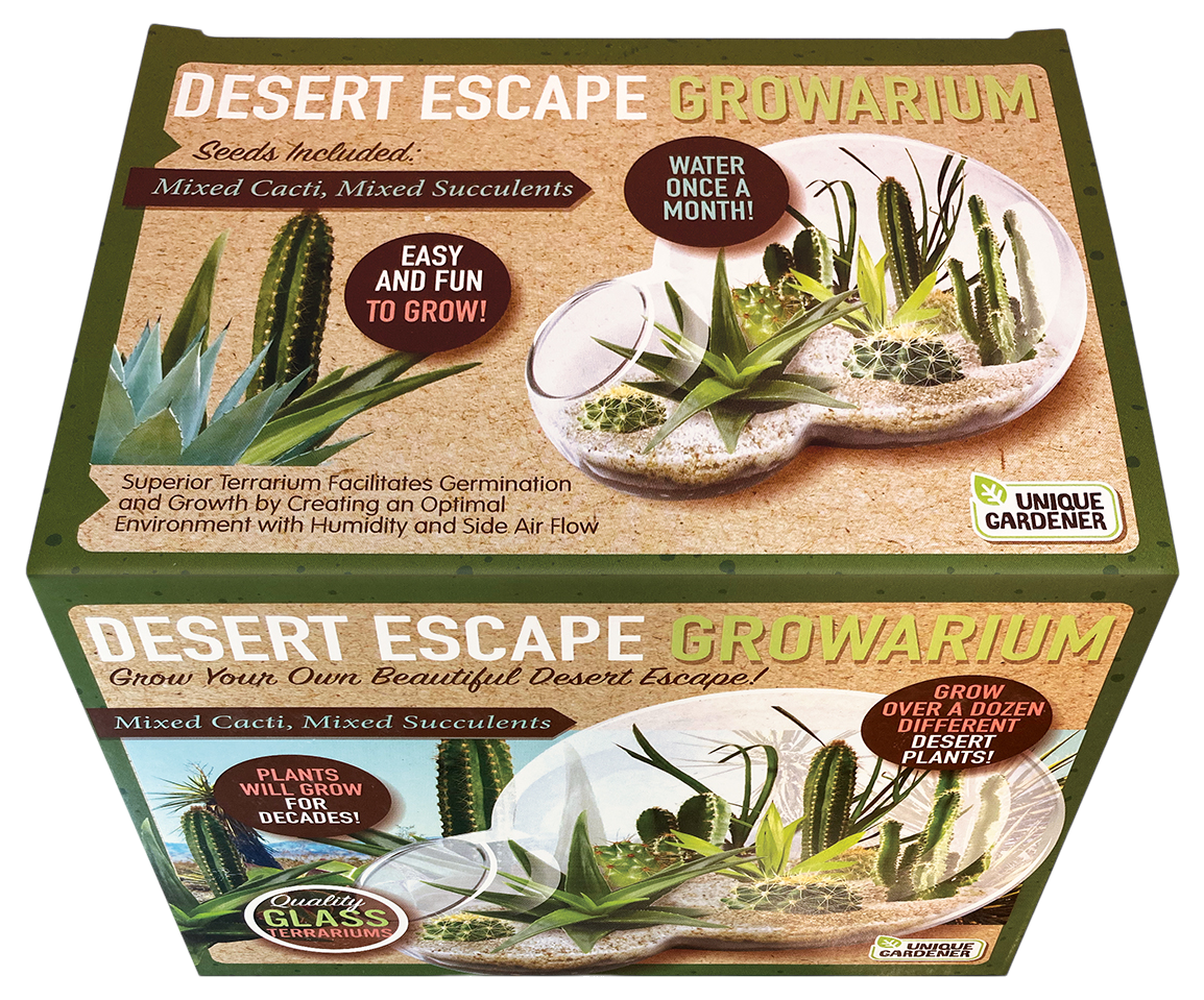 Desert Escape Growarium Succulent and Cacti Seed Terrarium Kit — product image 4