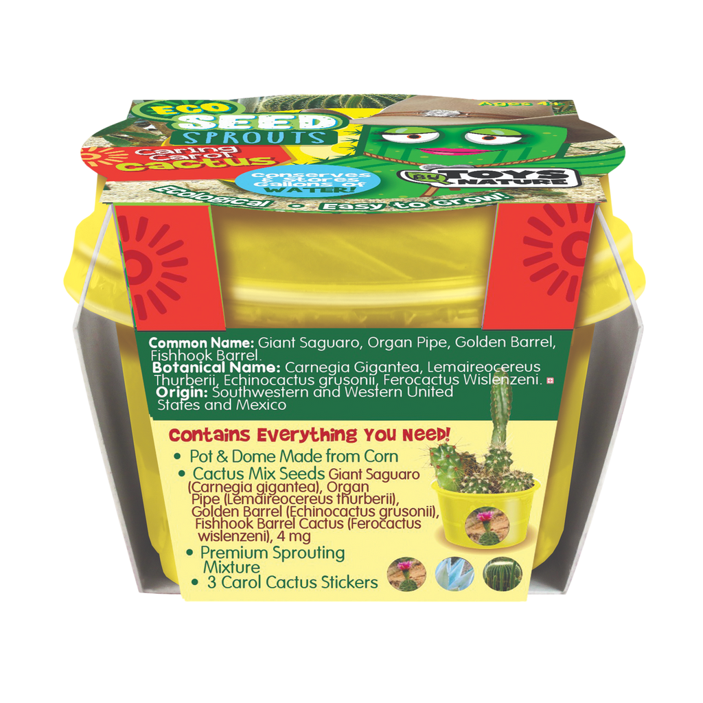 Eco Seed Sprouts Caring Carol Cactus - Multipack of 5 product image 2