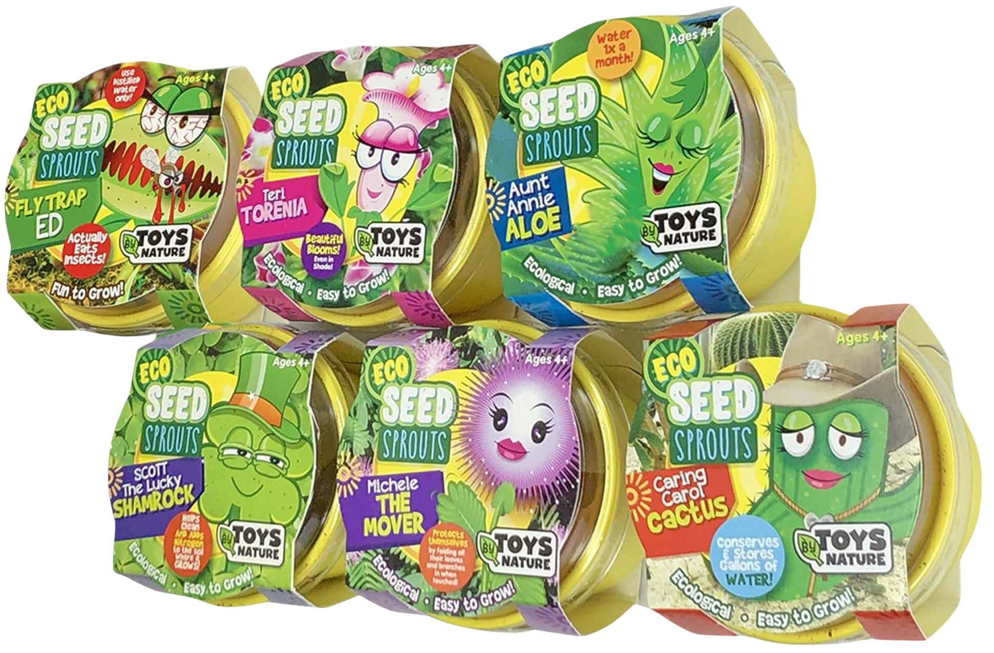 Eco Seed Sprouts 6 Variety Assortment Pack – 1 of Each product image 1
