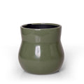 Ceramic Plant Pot with Rubber Liner - Forest Green product image 1