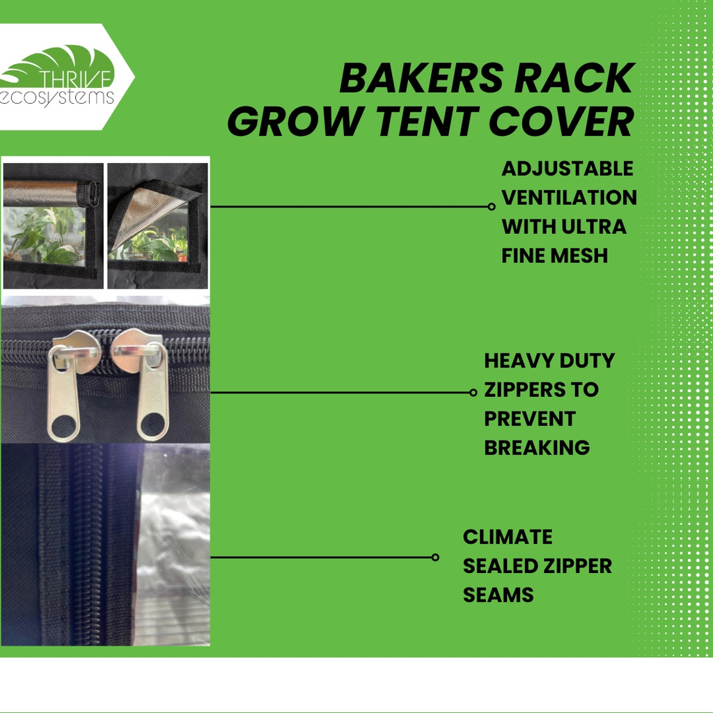 48 x 18 x 72 Baker's Rack Grow Tent Cover product image 4