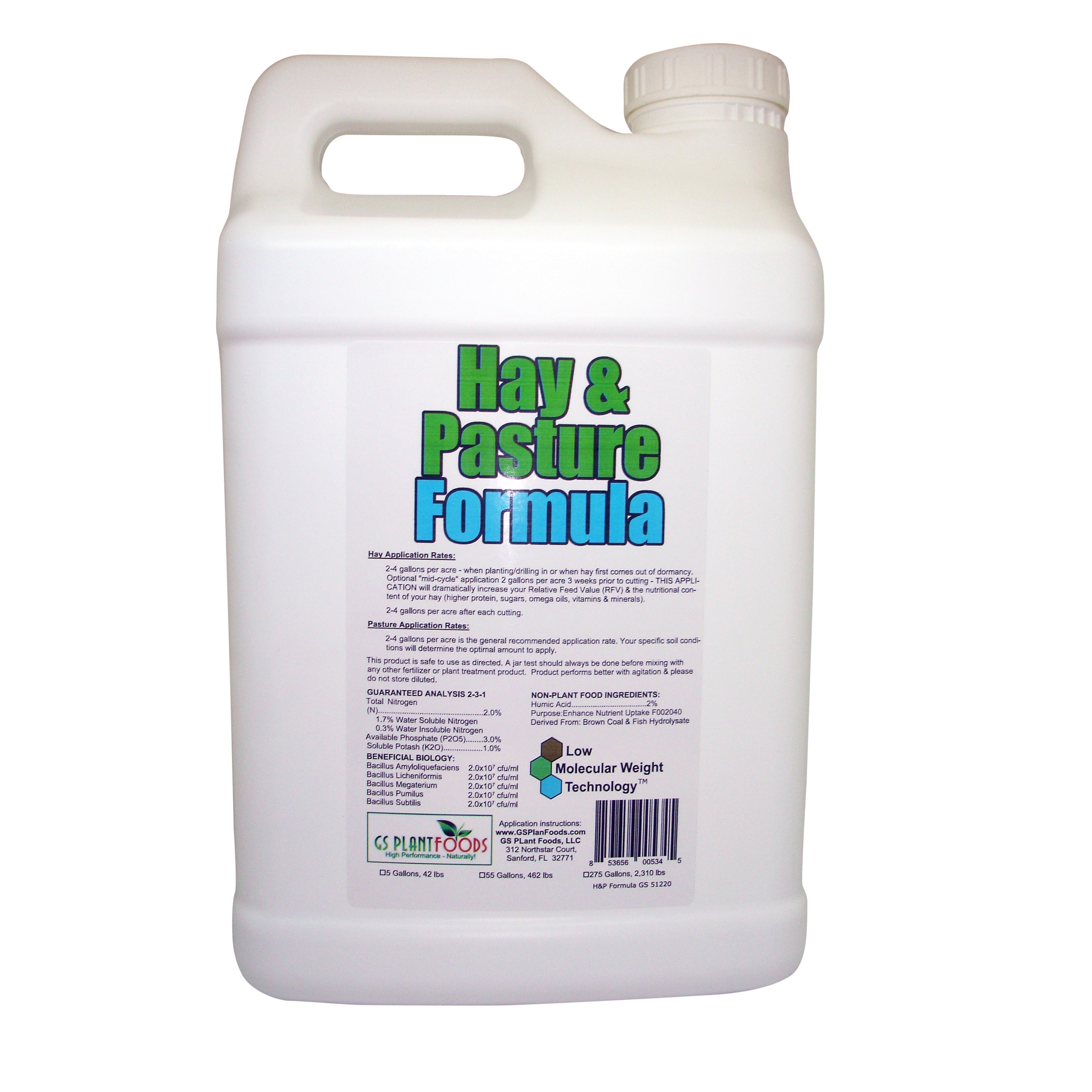 Hay & Pasture Formula - Organic Pasture Fertilizer with Humic Acid & Fulvic Acid product image 1
