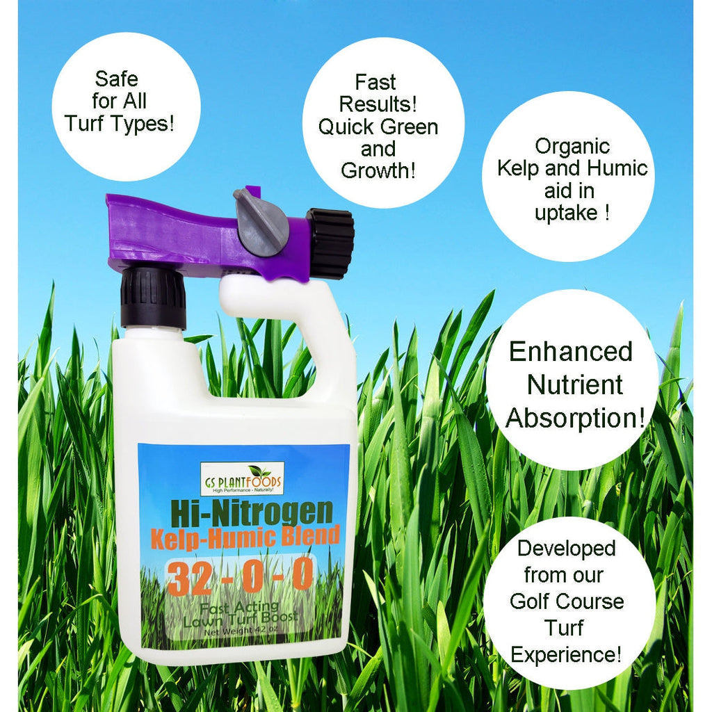 Hi-Nitrogen Kelp-Humic Blend 32-0-0 by GS Plant Foods, A Quick Greening Lawn Food product image 3