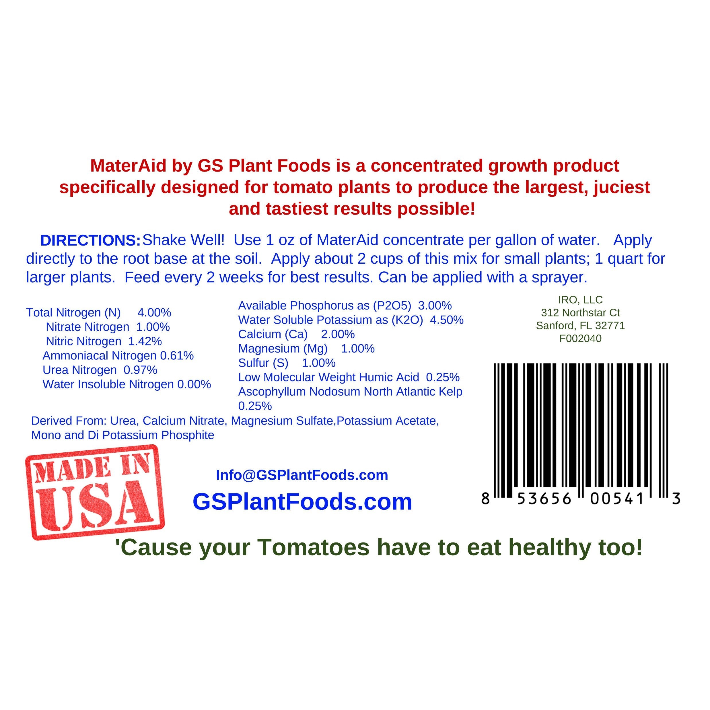MaterAid Super Tomato Plant Food product image 6
