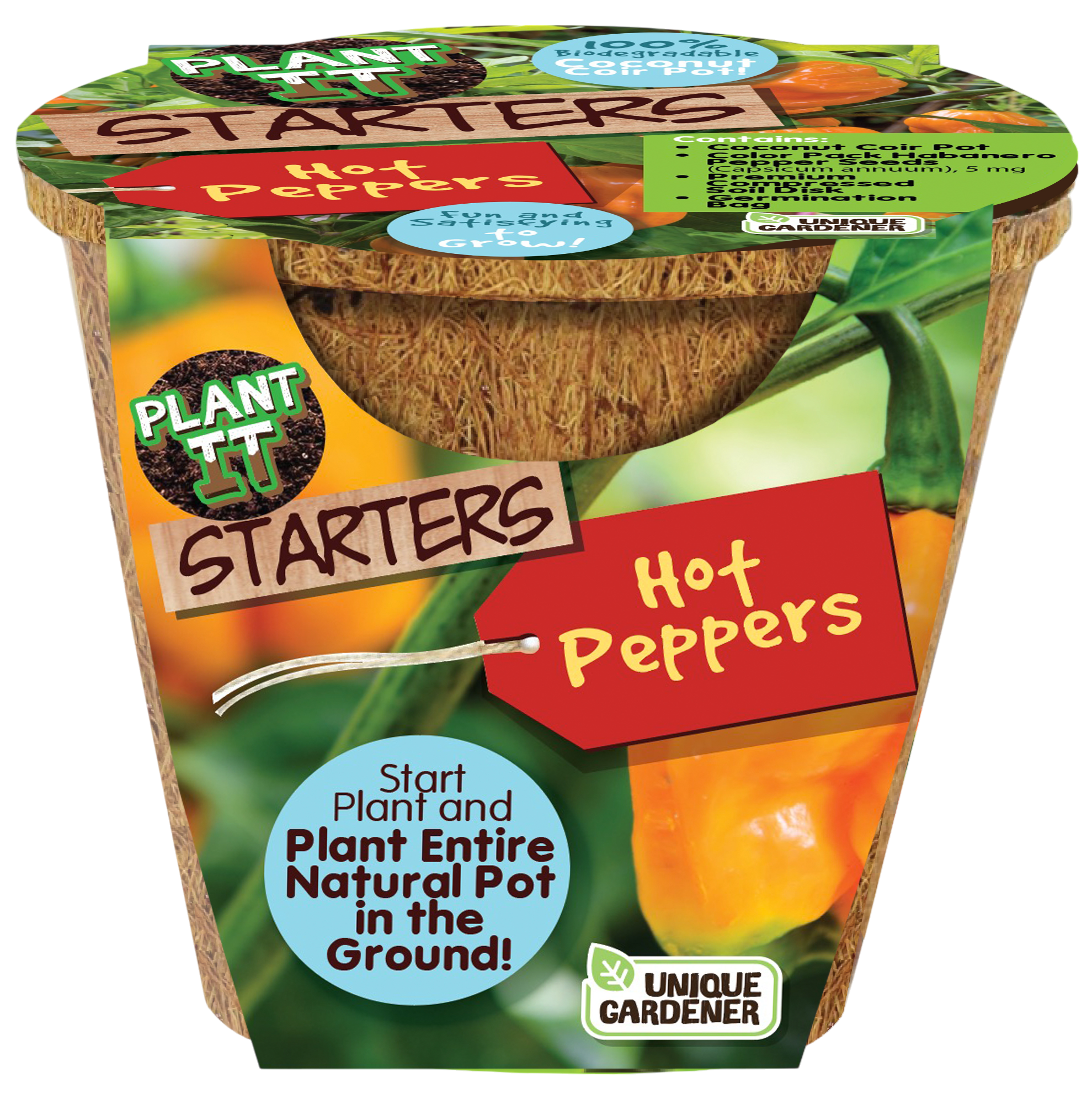 Hot Peppers Plant-It-Starters - Multipack of 4 product image 3