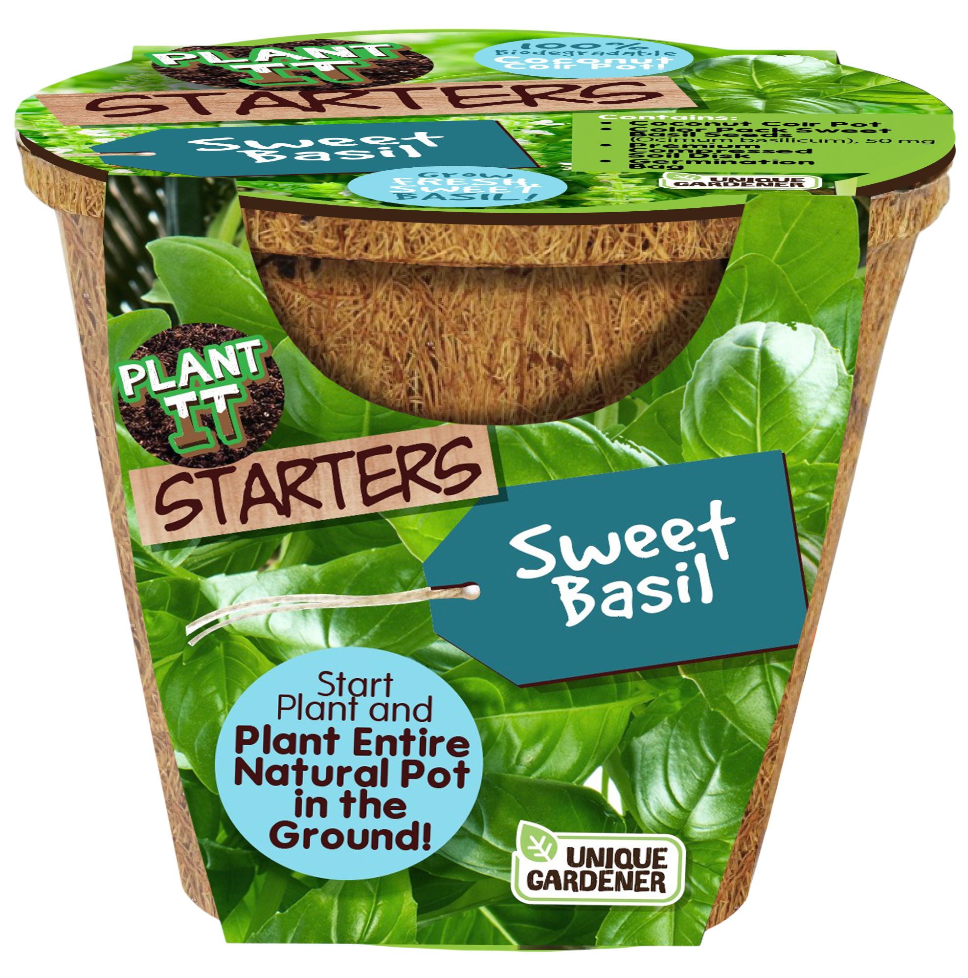 Sweet Basil Plant-It-Starters - Multipack of 4 — product image 3