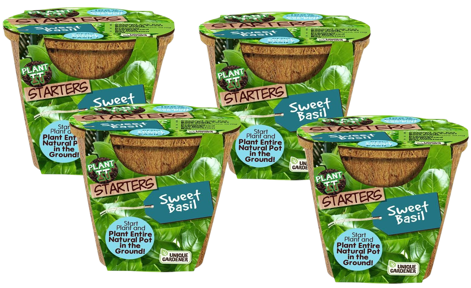 Sweet Basil Plant-It-Starters - Multipack of 4 — product image 1