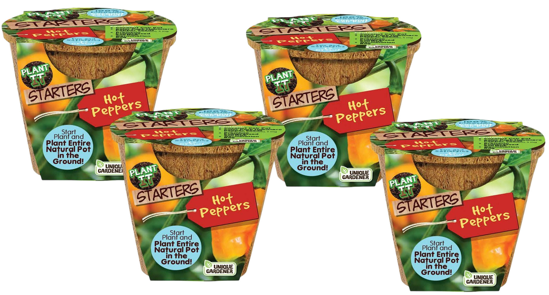 Hot Peppers Plant-It-Starters - Multipack of 4 product image 1