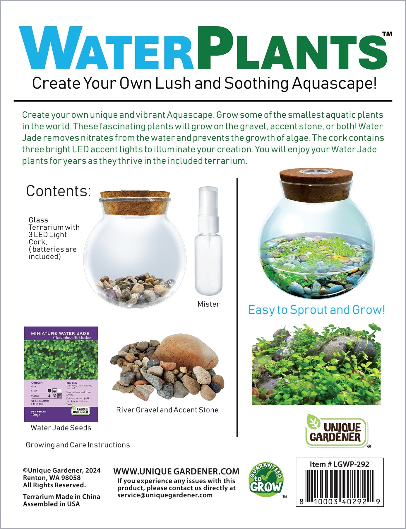 WaterPlants- Grow Lush Aquatic Plants from Seed! Thrives With Minimal Care — product image 5