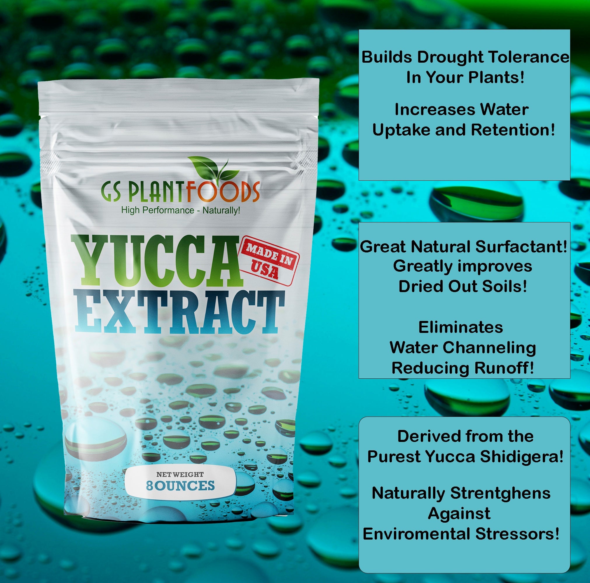 Organic Yucca Extract for Plants & Soil | GS Plant Foods product image 3