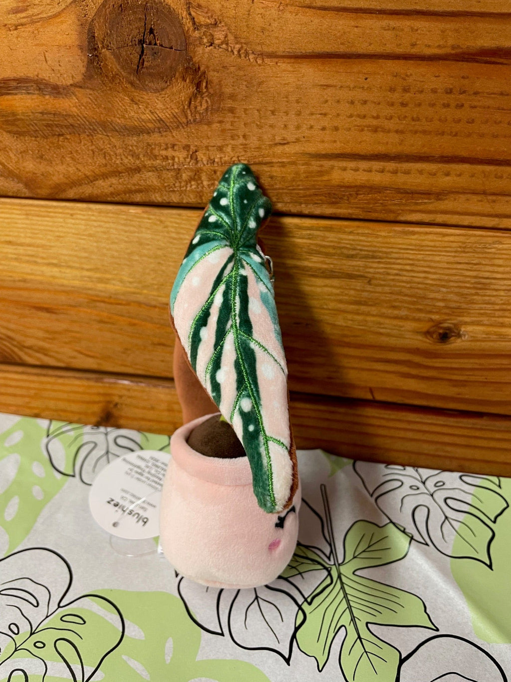 Begonia Variegated Maculata Plush Keychain — product image 2